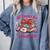 All Booked For Valentines Book Lover Teachers Comfort Colors Sweatshirt Denim