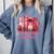 All Booked For Valentines Coquette Bow Book Lover Bookworm Comfort Colors Sweatshirt Denim