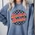 Bookish Baddie Retro Aesthetic Typography Comfort Colors Sweatshirt Denim