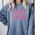 Bookish Galentines Day Valentine Book Club Matching Reader Comfort Colors Sweatshirt Denim