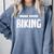 Books Coffee Biking Comfort Colors Sweatshirt Denim