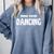 Books Coffee Dancing Comfort Colors Sweatshirt Denim