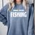 Books Coffee Fishing Comfort Colors Sweatshirt Denim