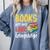 Books Are My Love Language Stack Comfort Colors Sweatshirt Denim