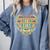Bookshelf Heart Comfort Colors Sweatshirt Denim