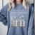 The Bookshelf Of a Hopeless Romantic Rom-Com Reading Bookish Comfort Colors Sweatshirt Denim