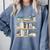 Bookshelves With Books & Plants Premium Comfort Colors Sweatshirt Denim