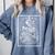 The Bookworm Book Reader Reading Tarot Card Witchy Moon Comfort Colors Sweatshirt Denim