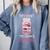 Bookworm Library Banned Book -Adults Short Sleeve Modern Crew Neck Small Straight Imported They Didn't Ban Books They Banned Thinking Comfort Colors Sweatshirt Denim