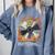 Buffering Glitched CD On Fire 2000s Nostalgia Comfort Colors Sweatshirt Denim