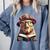 Capybara Bookworm Rodent Reading a Book Comfort Colors Sweatshirt Denim