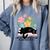 Cat Meme I Like Cats And Books And Maybe Three People Comfort Colors Sweatshirt Denim