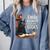 Cats And Books Book & Cat Lover Easily Distracted By Comfort Colors Sweatshirt Denim