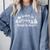 Christmas Book Lover Santa Dashing Through One More Chapter Comfort Colors Sweatshirt Denim