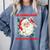 Christmas Bookish He Knows What You'Ve Been Reading Women Comfort Colors Sweatshirt Denim