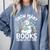 Christmas Reading Snowman So Many Books Men Women Kids Comfort Colors Sweatshirt Denim