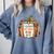 I Closed My Book To Be Here Fall Pumpkin Comfort Colors Sweatshirt Denim