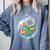 Clownfish Anemonefish Bubbles Water Frutiger Aero Y2K Style Comfort Colors Sweatshirt Denim