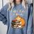 Coffee Cats & Books Lover For Women & Girls Coffee Comfort Colors Sweatshirt Denim