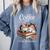 Coffee Cats And Books Cozy Calico Reader Love Cute Cat Comfort Colors Sweatshirt Denim