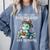 All The Cool Dinosaurs Are Reading Book Reader T-Rex Kawaii Comfort Colors Sweatshirt Denim