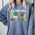 All The-Cool Kids Are Reading Teacher Book Lover Librarian Premium Comfort Colors Sweatshirt Denim