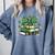 Coquette Bow Books St Patrick's Shamrock Bookworm Librarian Comfort Colors Sweatshirt Denim