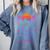 Cruise Ship Vacations Reading Book Lovers Sunset Comfort Colors Sweatshirt Denim