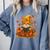 Cute Autumn Gnome Reading Pumpkin Book Lover Comfort Colors Sweatshirt Denim Cute Autumn Gnome Reading Pumpkin Book Lover Comfort Colors Sweatshirt Denim