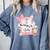 Cute Bookish Kindle Girlie Nerdy Read Book Lover Girl Women Comfort Colors Sweatshirt Denim