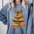 Cute Capybara Reading Books Animal Capybara Bookworms Comfort Colors Sweatshirt Denim