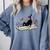 Cute Cat Flower Garden Book Kitty Reading Floral Men Women Girls Kids Comfort Colors Sweatshirt Denim Cute Cat Flower Garden Book Kitty Reading Floral Men Women Girls Kids Comfort Colors Sweatshirt Denim
