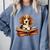 Cute Dog Beagle Reading Book Comfort Colors Sweatshirt Denim