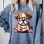 Cute Dog Puppy English Bulldog Reading Book Comfort Colors Sweatshirt Denim Cute Dog Puppy English Bulldog Reading Book Comfort Colors Sweatshirt Denim