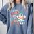 Cute Ghost Book Halloween Spooky Boo School Art Teacher Comfort Colors Sweatshirt Denim