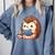 Cute Hedgehog Book Lover Readers Animal Reading Comfort Colors Sweatshirt Denim