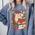 Cute Hedgehog Book Nerd Comfort Colors Sweatshirt Denim