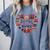 Cute Just A Girl Who Loves Books Heart Shape Reader Comfort Colors Sweatshirt Denim