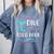 Cute Mermaid Librarian Teacher Dive Into A Good Book Reading Comfort Colors Sweatshirt Denim