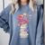 Cute Octopus Bookworm Fun Reading Tee For Book Lovers Comfort Colors Sweatshirt Denim