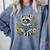Cute Raccoon Reading Book Flowers Comfort Colors Sweatshirt Denim