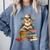 Cute Reading Chicken With Glasses Books Bookworm Reader Book Comfort Colors Sweatshirt Denim