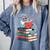 Cute Reading Seal On Books Book Lover Comfort Colors Sweatshirt Denim