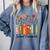 Cute Wildflower Book School Counseling Life School Counselor Comfort Colors Sweatshirt Denim