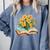 Daffodils Flowers Book Floral Comfort Colors Sweatshirt Denim