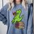 Dino Reading Read Reading Librarian Book Men Boys Kids Comfort Colors Sweatshirt Denim