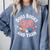 Dogs Books And Yarn Crocheting Comfort Colors Sweatshirt Denim