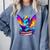 Dragon Reading a Book Bookworm Book Comfort Colors Sweatshirt Denim