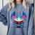 Dragon Reading Book Lover Comfort Colors Sweatshirt Denim