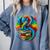 Dragon Reading Colorful Fantasy Book Lover Comfort Colors Sweatshirt Denim
